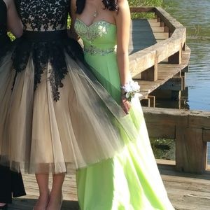 Caché Lime Green Dress